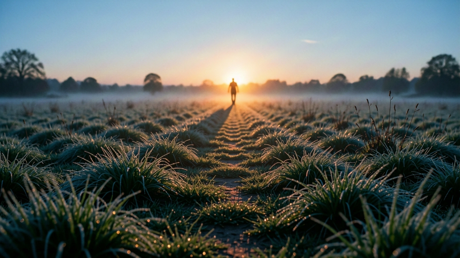 Aube naturelle et horizon dégagé